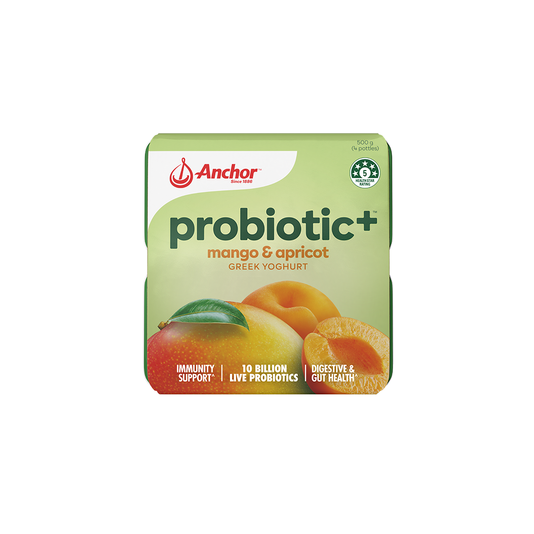 Anchor Probiotic+ Mango & Apricot 4pk