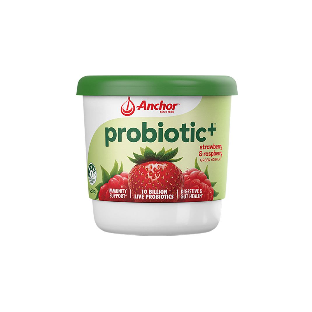 Anchor Probiotic+ Strawberry and Raspberry Yoghurt
